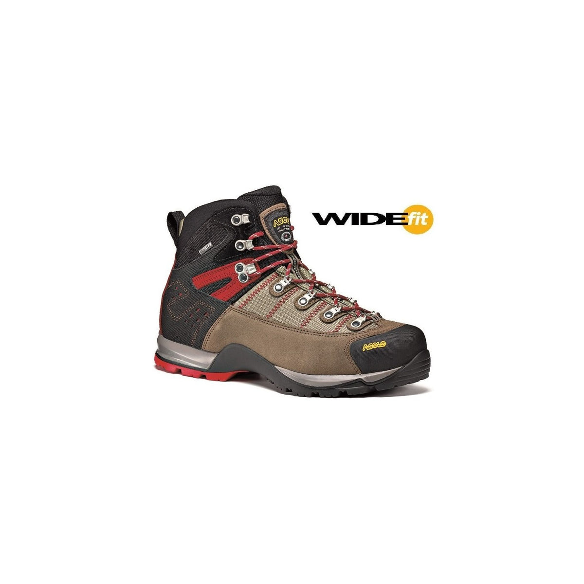 Asolo Fugitive GTX Wide Fit – Men's product view 1 — WOOL / BLACK