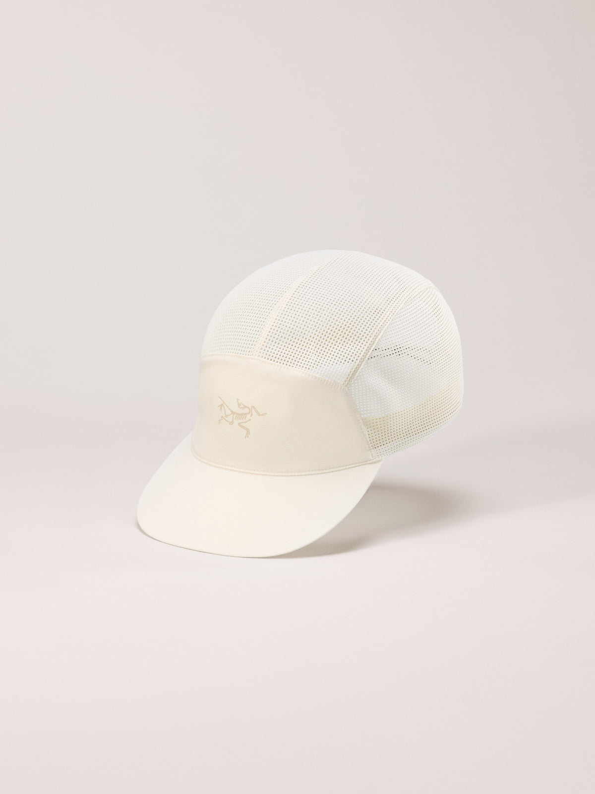 Arc'teryx Norvan Mesh 5 Panel Cap in Sea Salt, front view