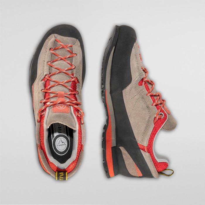 La Sportiva Boulder X Men product view 4 — Clay/Saffron