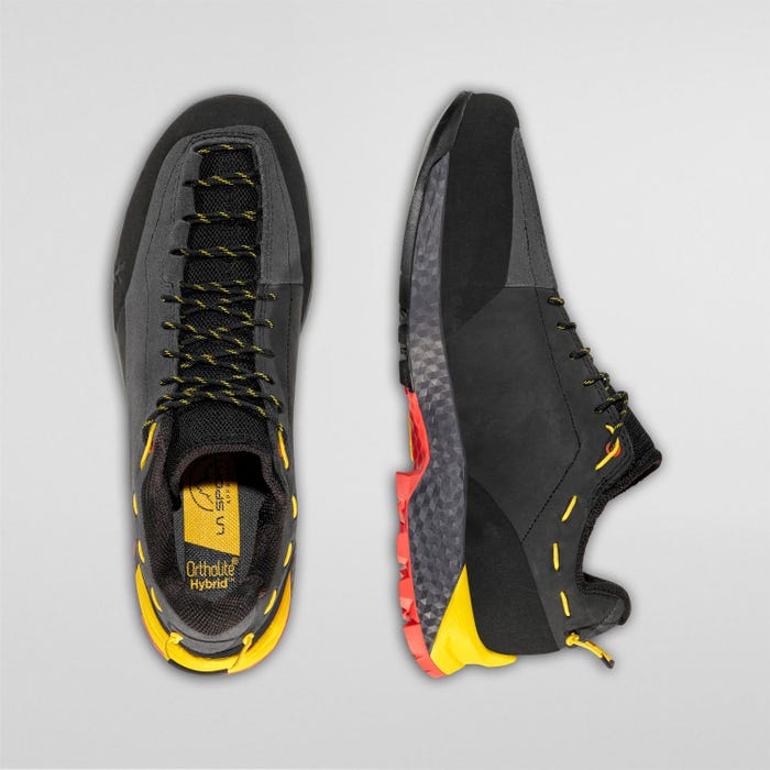La Sportiva TX Guide Leather Men product view 4 — Carbon/Yellow