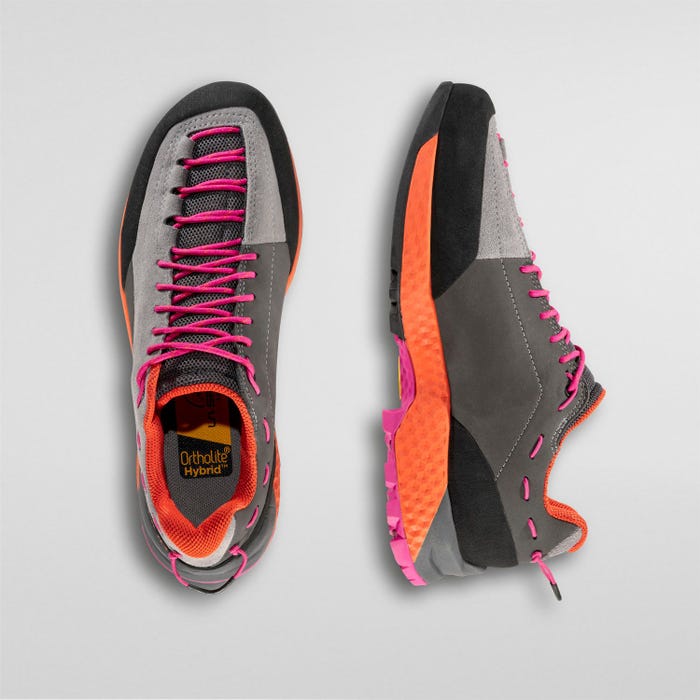 La Sportiva TX Guide Leather Woman product view 4 — Grey/Cherry Tomato