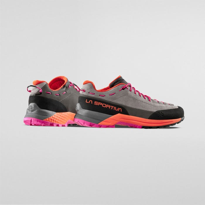 La Sportiva TX Guide Leather Woman product view 5 — Grey/Cherry Tomato