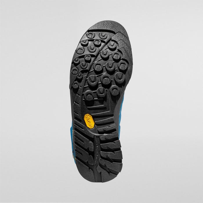La Sportiva Boulder X Mid GTX Unisex product view 2 — Blue/Yellow