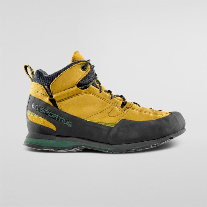 La Sportiva Boulder X Mid GTX Unisex product view 3 — Savana/Alpine