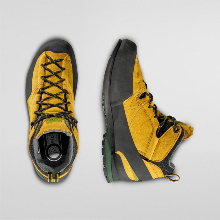 La Sportiva Boulder X Mid GTX Unisex product view 4 — Savana/Alpine