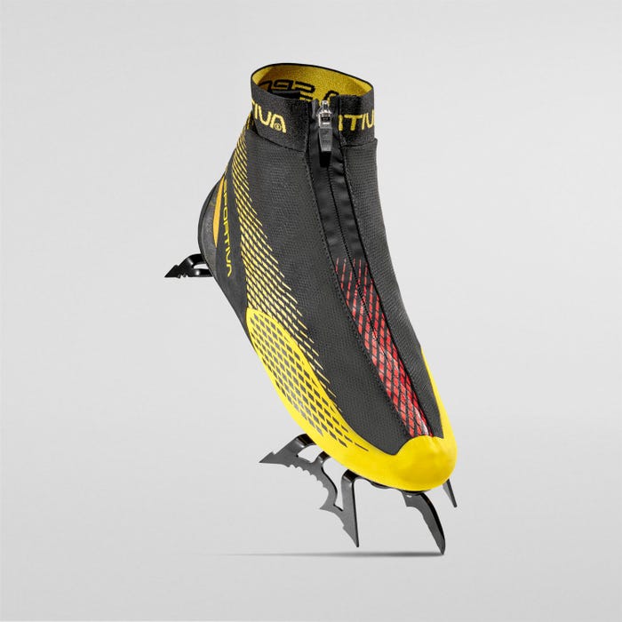 La Sportiva Mega Ice Evo Men product view 4 — Black/Yellow