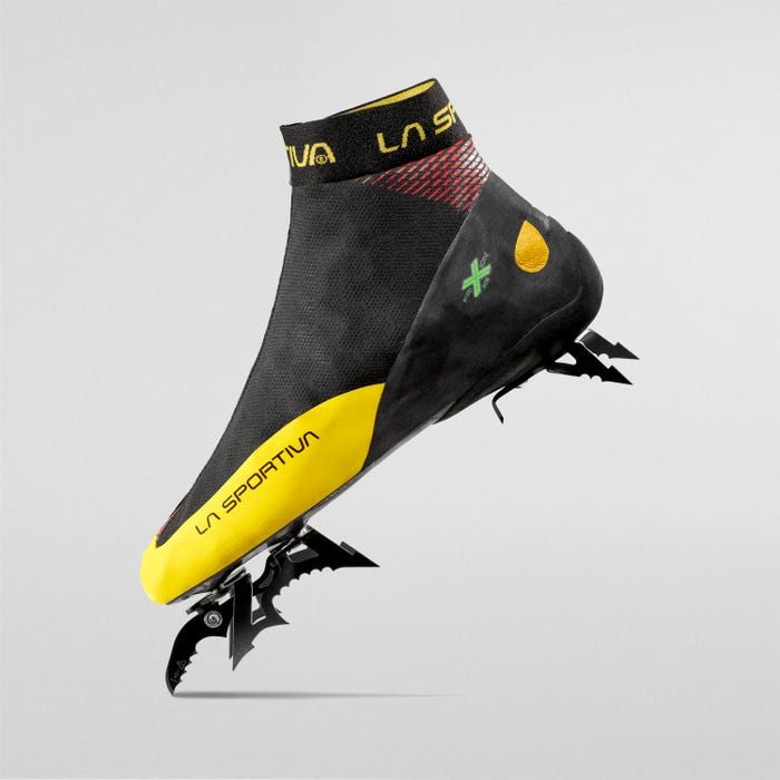La Sportiva Mega Ice Evo Men product view 5 — Black/Yellow