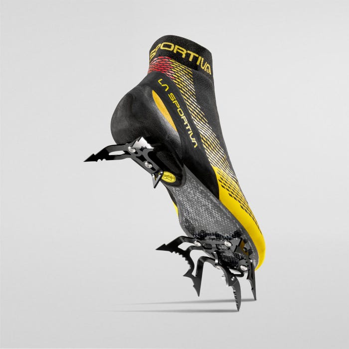 La Sportiva Mega Ice Evo Men product view 6 — Black/Yellow