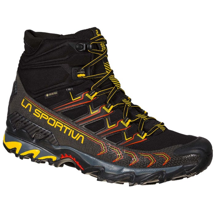 La Sportiva Ultra Raptor II Mid Wide GTX Men product view 1 — Black/Yellow