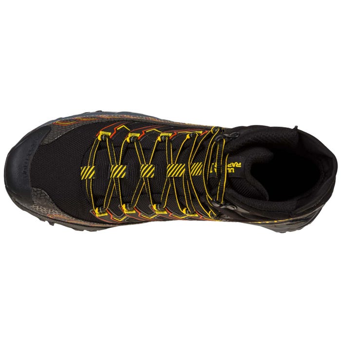 La Sportiva Ultra Raptor II Mid Wide GTX Men product view 3 — Black/Yellow