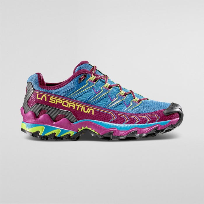 La Sportiva Ultra Raptor II Woman product view 3 — Red Plum/Topaz