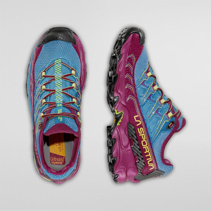 La Sportiva Ultra Raptor II Woman product view 4 — Red Plum/Topaz