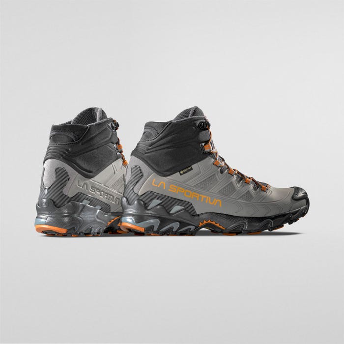 La Sportiva Ultra Raptor II Mid Leather GTX Men product view 5 — Grey/Marmalade