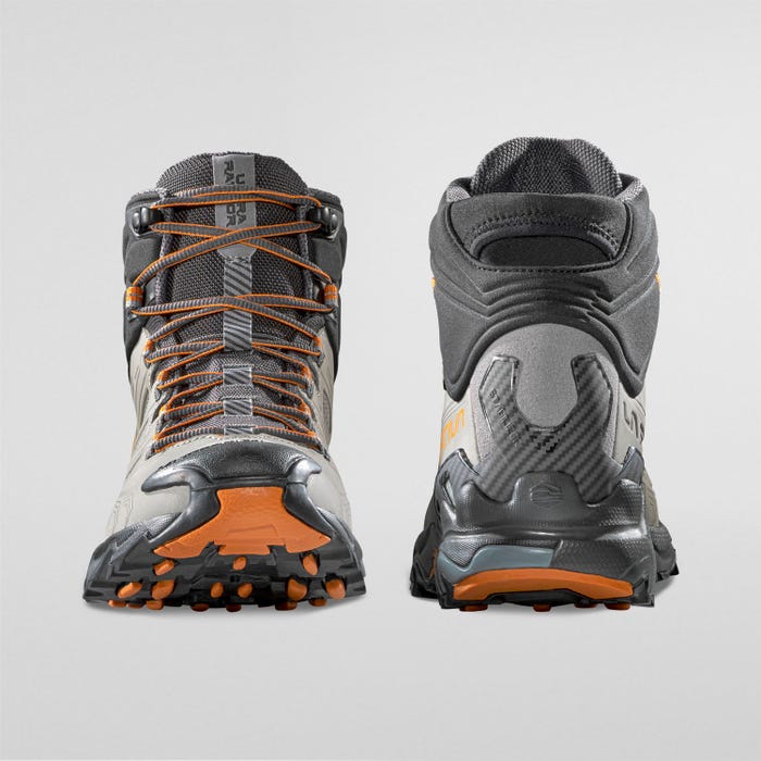 La Sportiva Ultra Raptor II Mid Leather GTX Men product view 6 — Grey/Marmalade