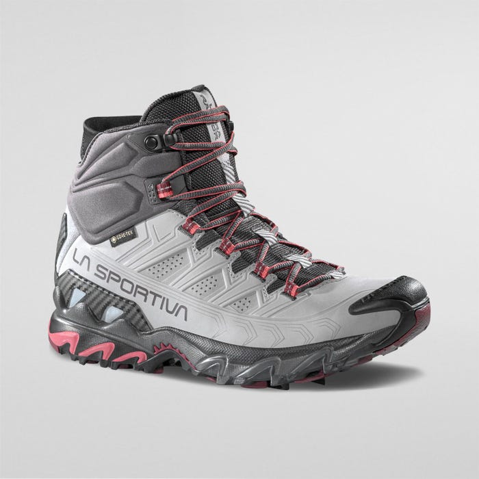 La Sportiva Ultra Raptor II Mid Leather Woman GTX product view 1 — Cloud/Redwood