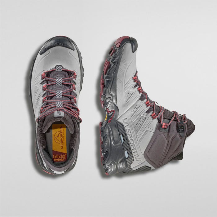 La Sportiva Ultra Raptor II Mid Leather Woman GTX product view 4 — Cloud/Redwood