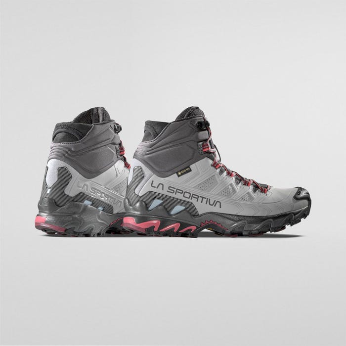 La Sportiva Ultra Raptor II Mid Leather Woman GTX product view 5 — Cloud/Redwood