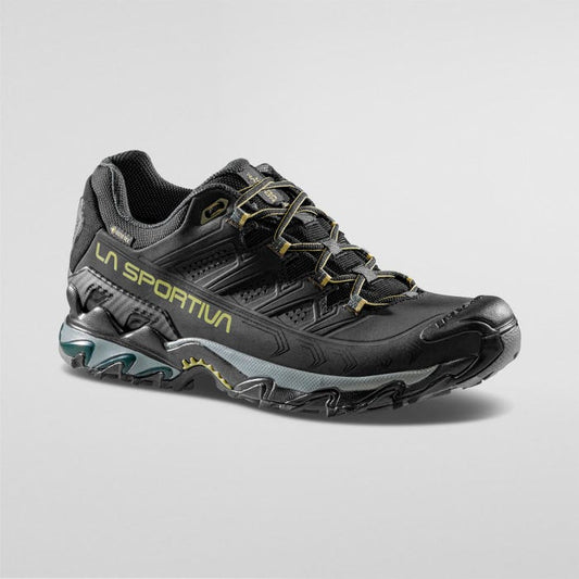 La Sportiva Ultra Raptor II Leather Wide GTX Men product view 1 — Black/Cedar