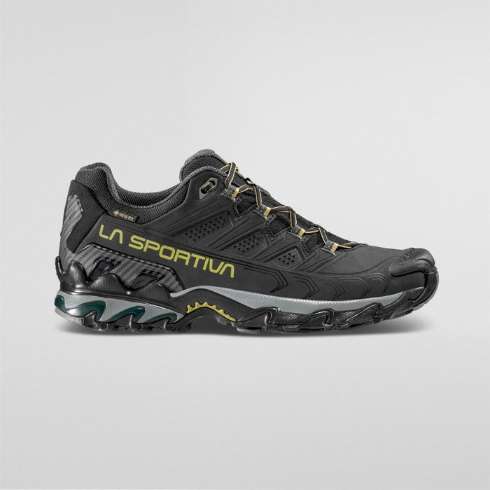 La Sportiva Ultra Raptor II Leather Wide GTX Men product view 3 — Black/Cedar