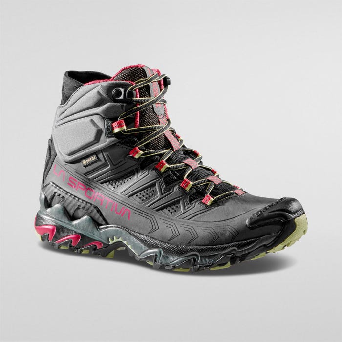 La Sportiva Ultra Raptor II Mid Leather Wide Woman GTX product view 1 — Charcoal/Cerise