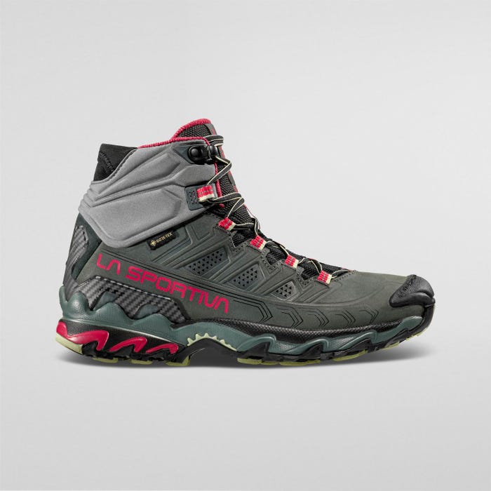 La Sportiva Ultra Raptor II Mid Leather Wide Woman GTX product view 3 — Charcoal/Cerise