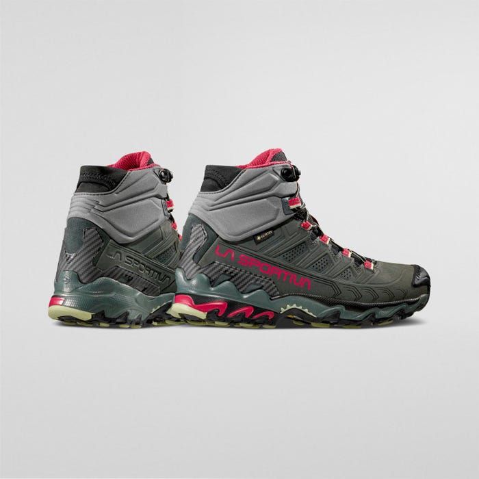 La Sportiva Ultra Raptor II Mid Leather Wide Woman GTX product view 5 — Charcoal/Cerise