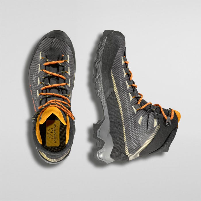 La Sportiva Aequilibrium Hike GTX Men product view 3 — Carbon/Papaya