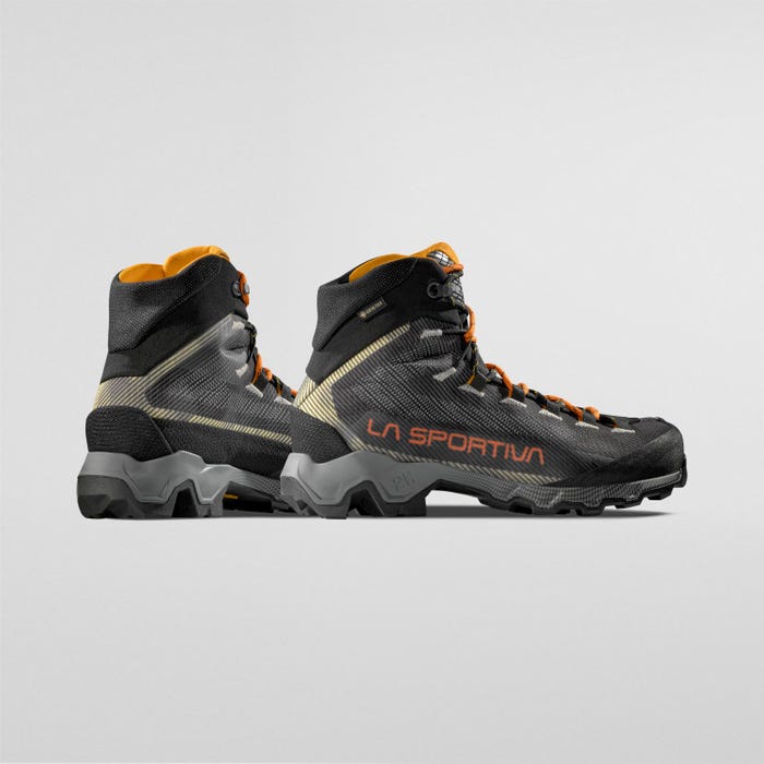 La Sportiva Aequilibrium Hike GTX Men product view 4 — Carbon/Papaya