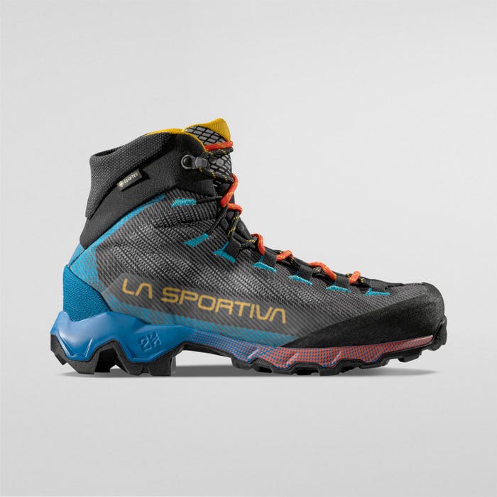 La Sportiva Aequilibrium Hike GTX Men product view 3 — Carbon/Tropic Blue