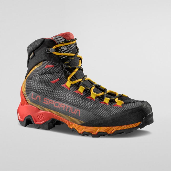 La Sportiva Aequilibrium Hike GTX Men product view 1 — Carbon/Yellow