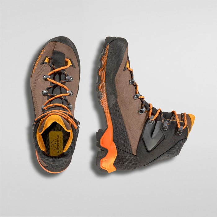 La Sportiva Aequilibrium Trek GTX Men product view 4 — Chocolate/Papaya