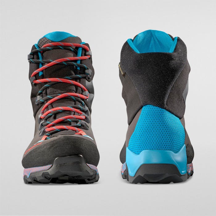 La Sportiva Aequilibrium Trek Woman GTX product view 6 — Carbon/Malibu Blue