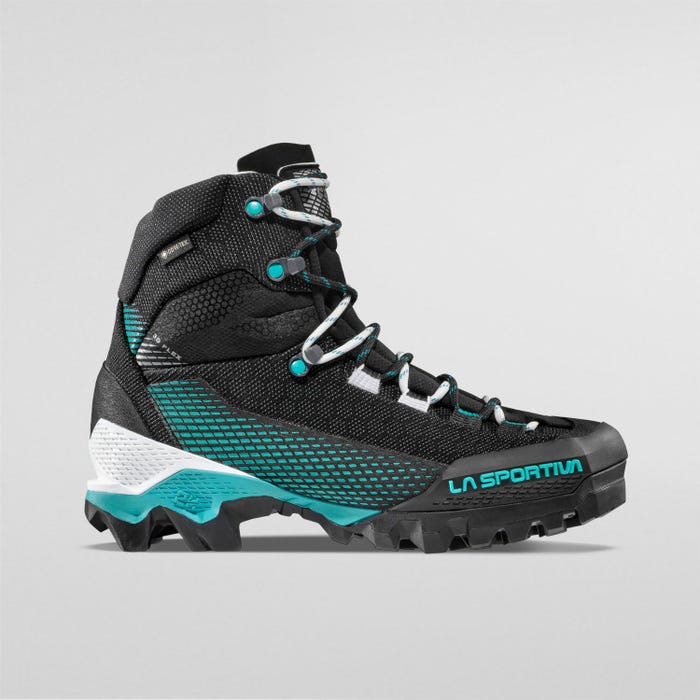 La Sportiva Aequilibrium ST Woman GTX product view 3 — Black/Aqua
