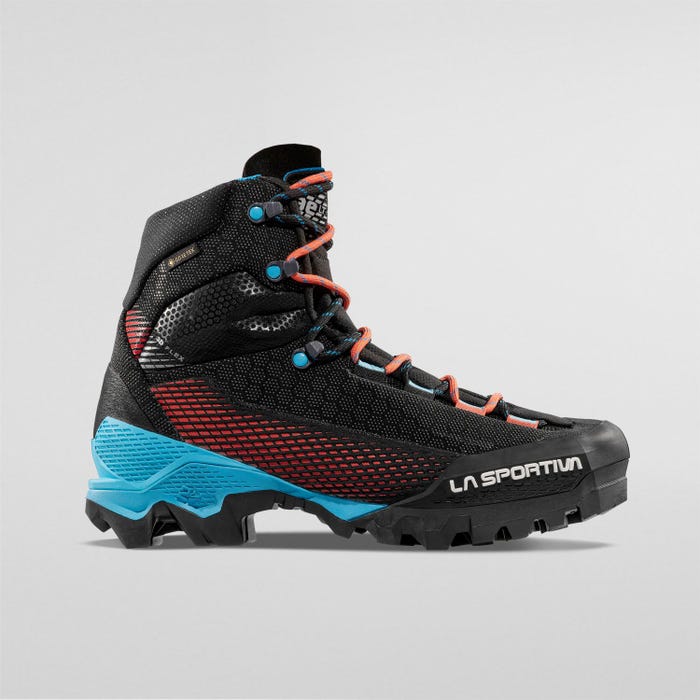 La Sportiva Aequilibrium ST Woman GTX product view 3 — Black/Hibiscus