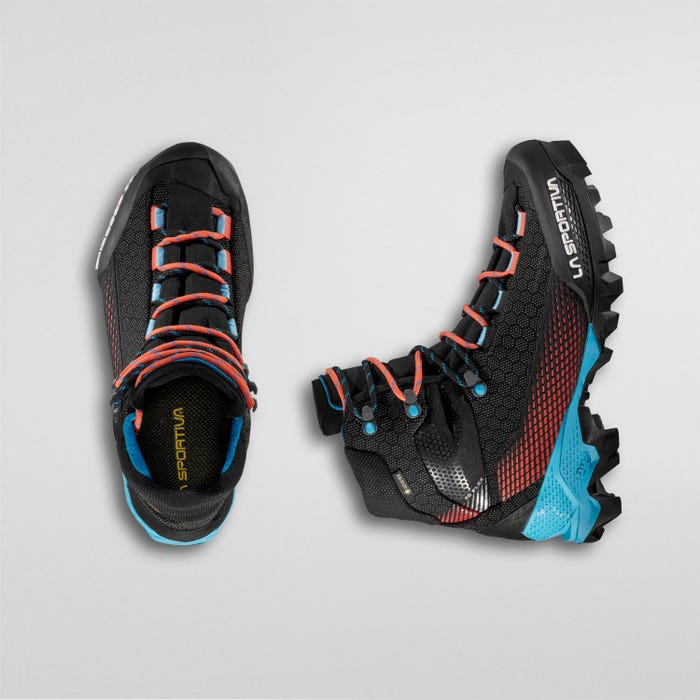 La Sportiva Aequilibrium ST Woman GTX product view 6 — Black/Hibiscus