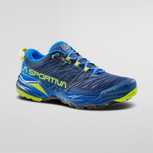La Sportiva Akasha II Men product view 1 — Storm Blue/Lime Punch