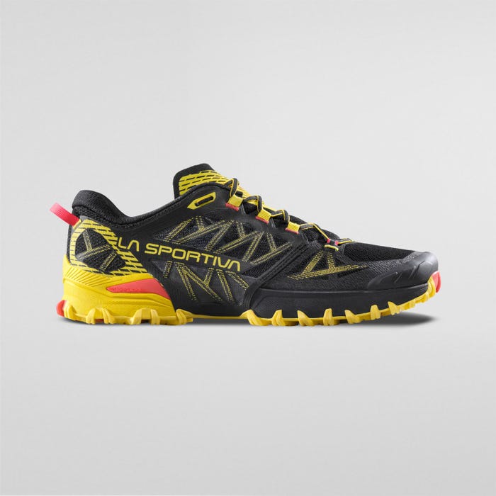 La Sportiva Bushido III Men product view 3 — Black/Yellow