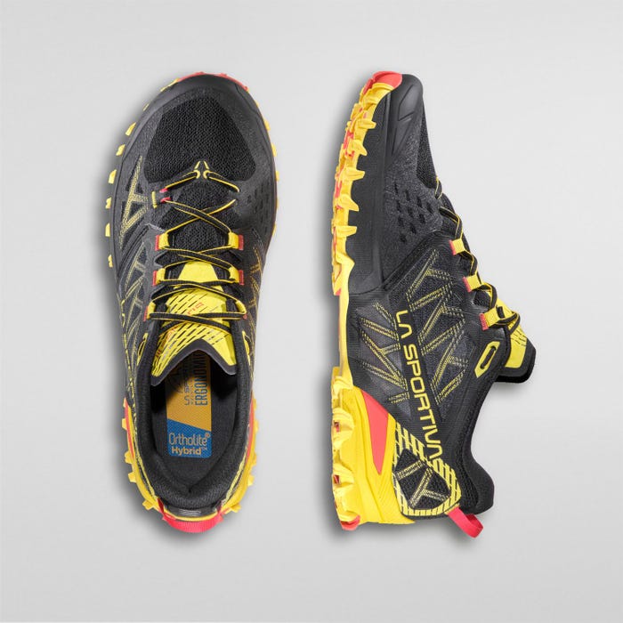 La Sportiva Bushido III Men product view 4 — Black/Yellow