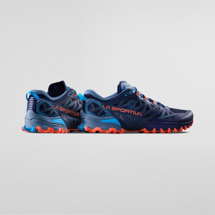 La Sportiva Bushido III Men product view 5 — Deep Sea/Cherry Tomato