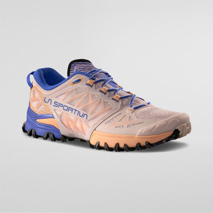 La Sportiva Bushido III Woman product view 1 — Mauve/Cobalt Blue