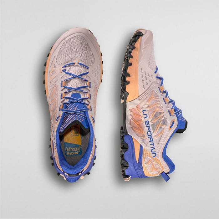 La Sportiva Bushido III Woman product view 4 — Mauve/Cobalt Blue