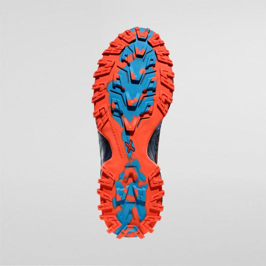 La Sportiva Bushido III Wide Men product view 2 — Deep Sea/Cherry Tomato