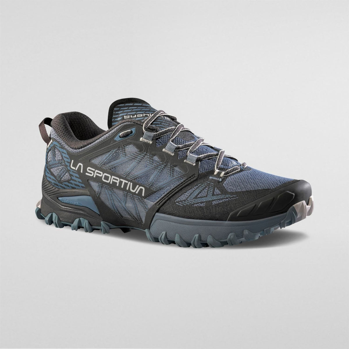 La Sportiva Bushido III Wide Woman product view 1 — Carbon/Limestone