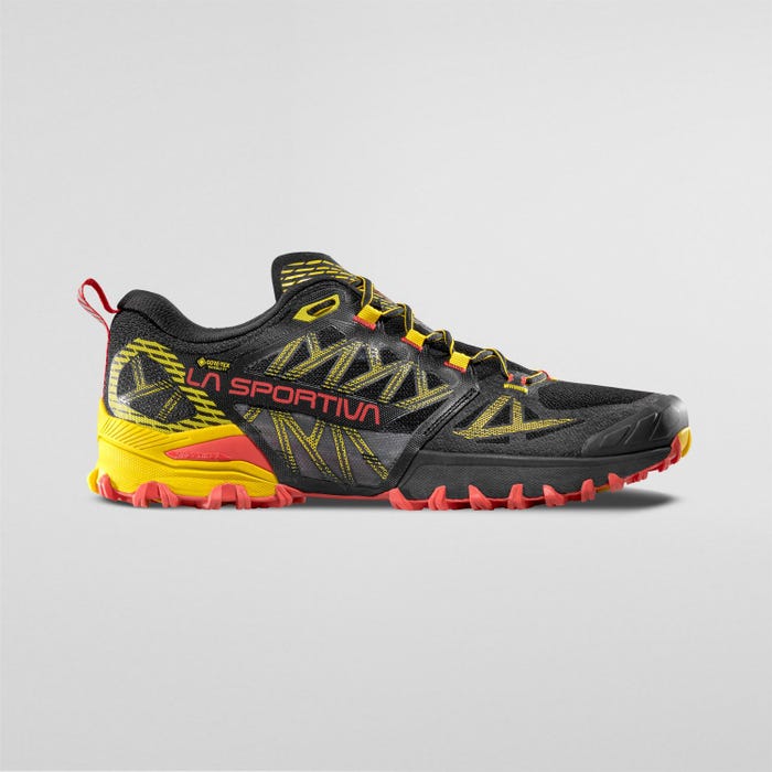 La Sportiva Bushido III GTX Men product view 3 — Black/Yellow