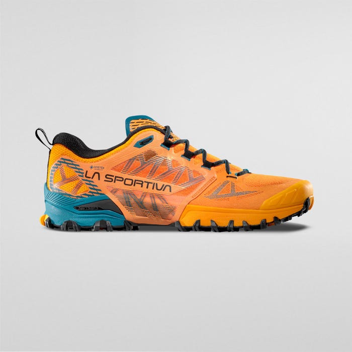 La Sportiva Bushido III GTX Men product view 3 — Papaya/Everglade