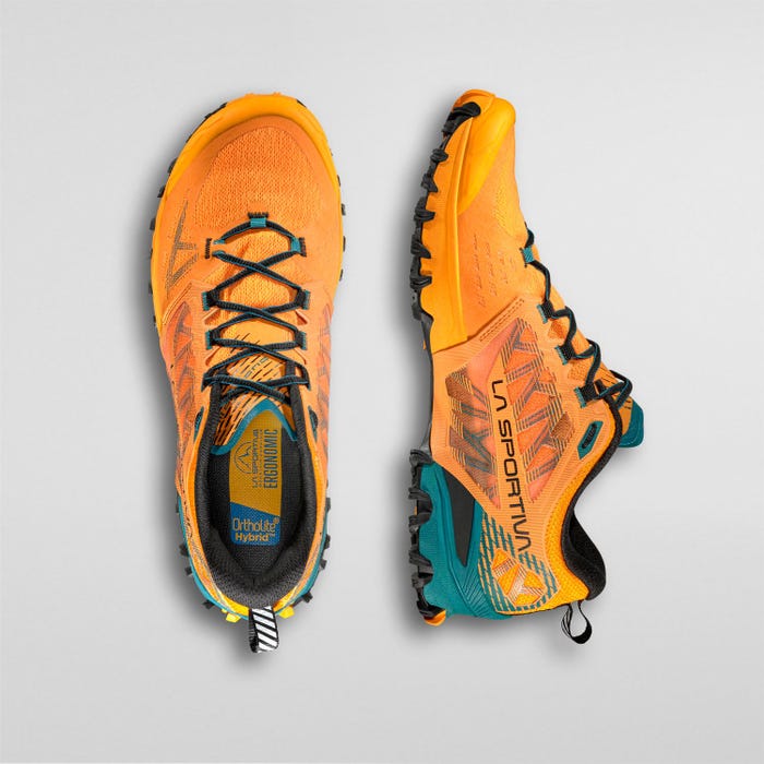 La Sportiva Bushido III GTX Men product view 4 — Papaya/Everglade