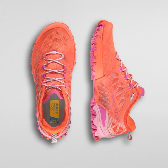 La Sportiva Bushido III Woman GTX product view 4 — Cherry Tomato/Rose