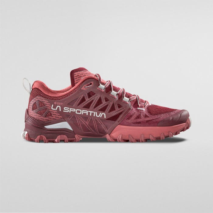 La Sportiva Bushido III Woman GTX product view 3 — Redwood/Rosebay