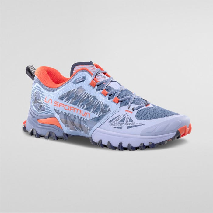 La Sportiva Bushido III Woman GTX product view 1 — Stone-Blue/Moonlight