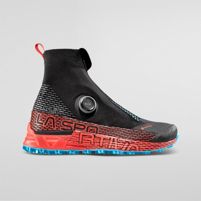 La Sportiva Cyklon Cross Woman GTX product view 3 — Black/Hibiscus